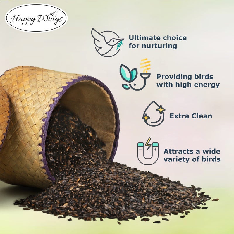 Happy Wings Nyjer/Thistle Seeds Wild Bird Food - 10 Pounds I No Grow Seed I Bird Seed for Wild Birds - Image 4